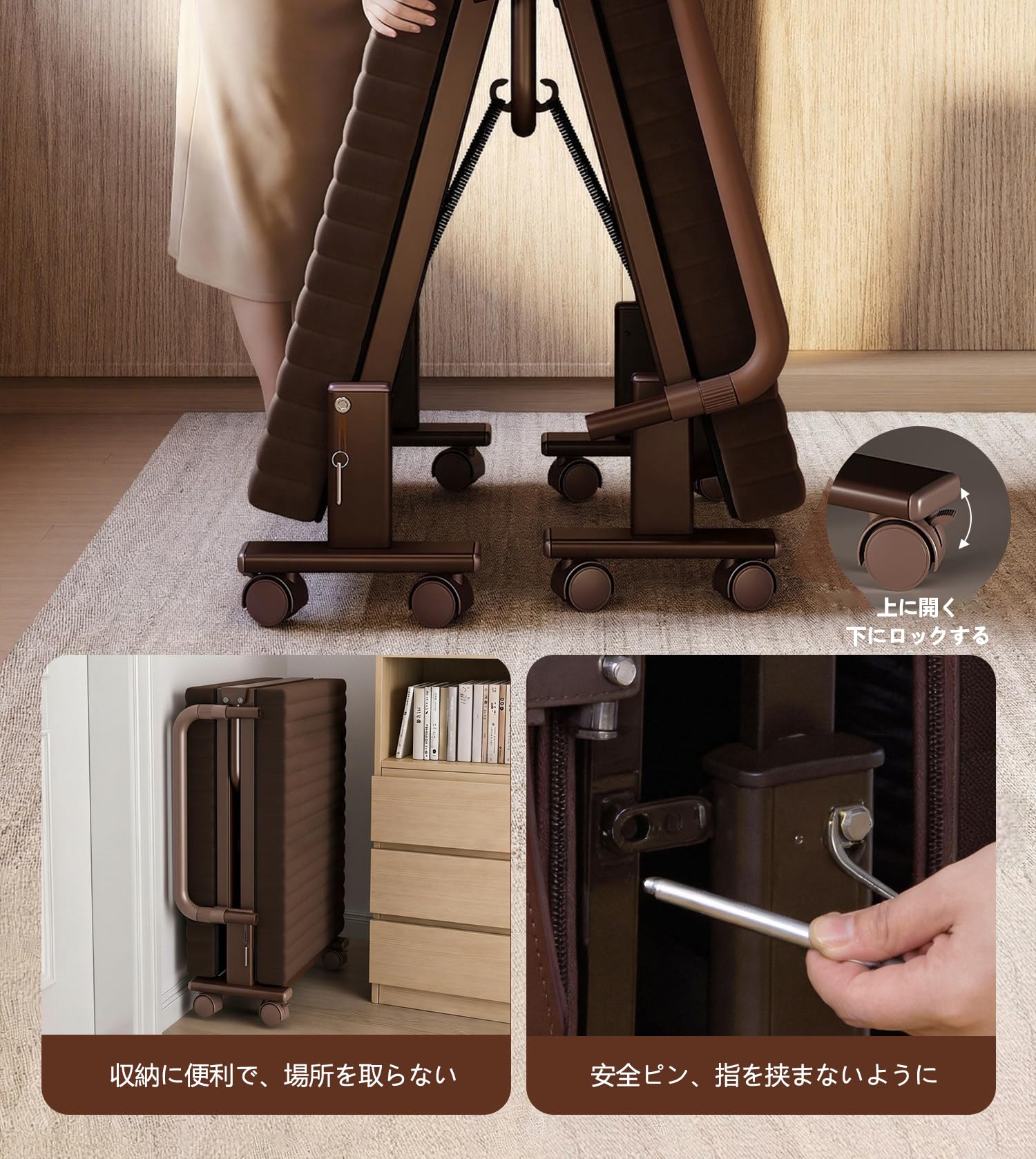 Amazon｜Achcozy 2026 新登場 豪華 折りたたみベッド 完成品 シングル